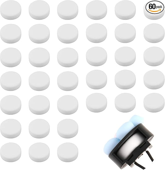 60Pcs Car Air Vent Clip Replacement Pads Unscented Essential Oil Perfumes Refill Pads for Car Air Freshener Clips Diffuser 17mm White Refill Replacement for Custom Fragrance