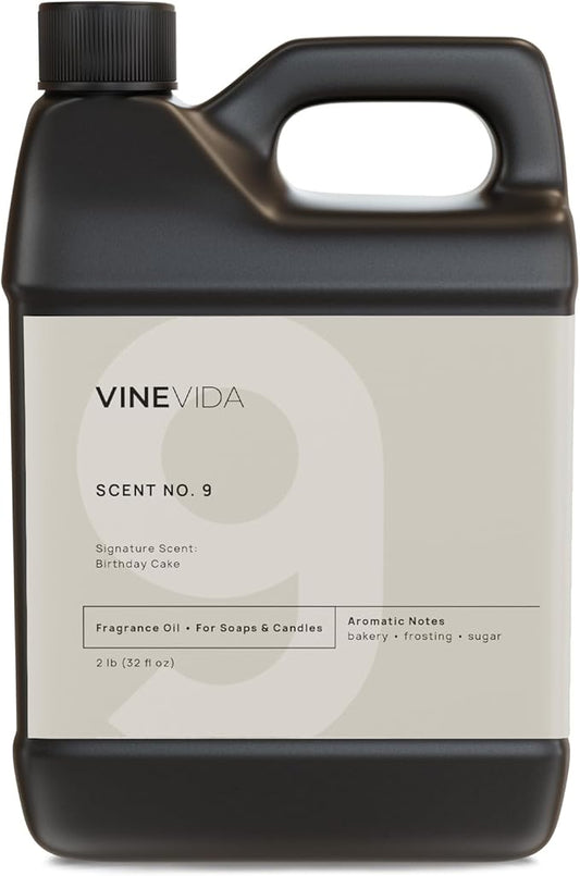 VINEVIDA [32oz] Birthday Cake Fragrance Oil for Candle Making and Soap Making - Premium Candle Scents for Soy Candles