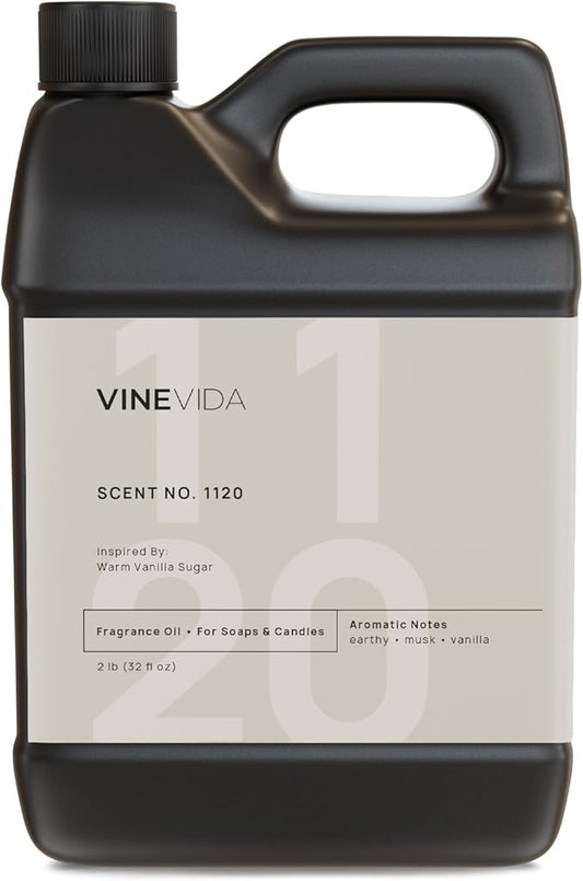 VINEVIDA [32oz] Warm Vanilla Sugar Fragrance Oil for Candle Making and Soap Making - Premium Candle Scents for Soy Candles