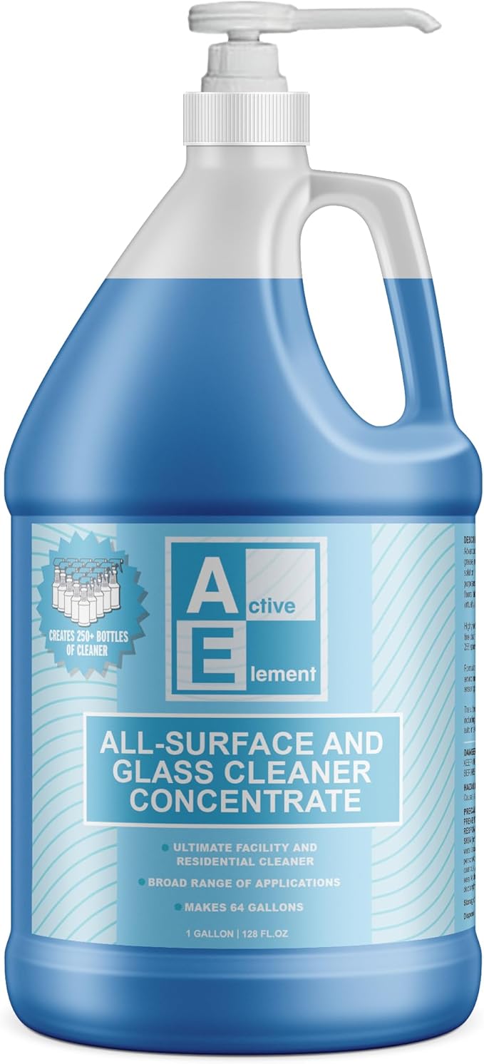 All Surface and Glass Cleaner Concentrate – Makes 64 Gallons | All Purpose Cleaner, Floor Cleaner, Bulk Concentrate