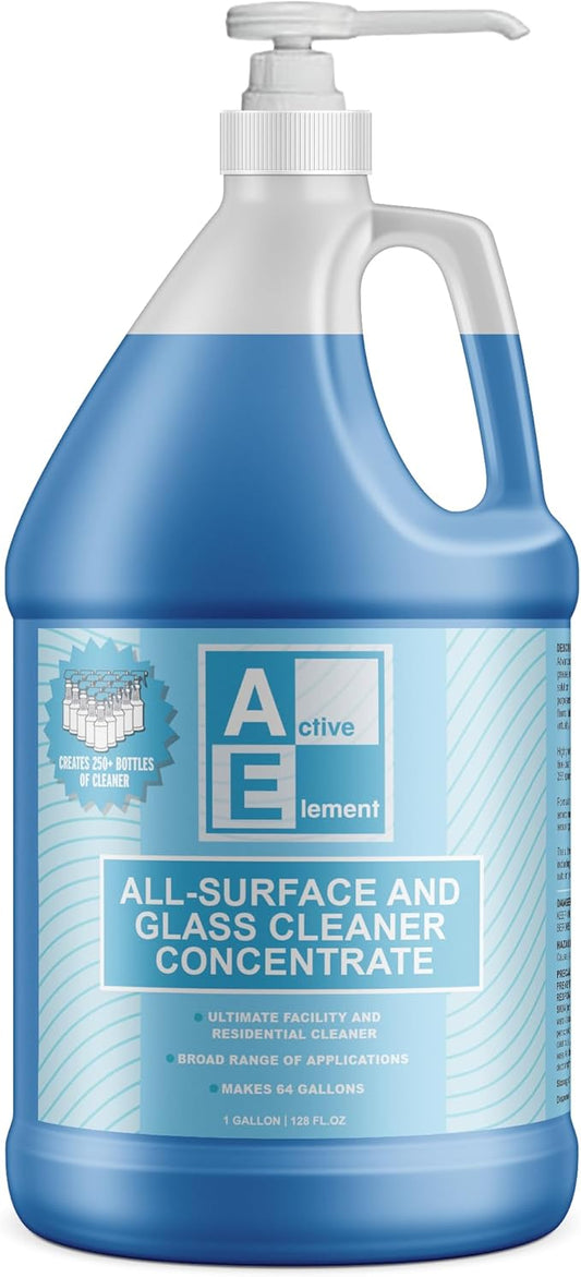 All Surface and Glass Cleaner Concentrate – Makes 64 Gallons | All Purpose Cleaner, Floor Cleaner, Bulk Concentrate
