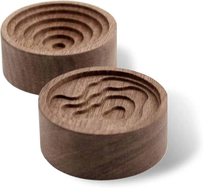Essential Oil Diffuser, 2 Pieces Pack Wooden Aromatherapy Round Home Office Car Diffuser…