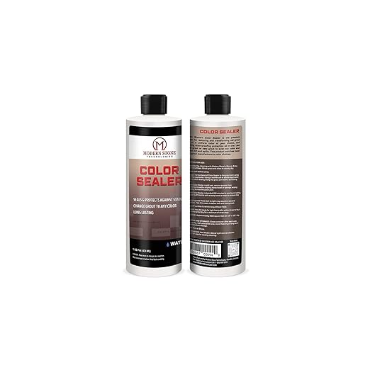 MODERN STONE TECHNOLOGIES® Color Sealer – Matches MAPEI® Grout Colors- Restores/Changes & Stainproofs Grout Color | Water-Based, Non-Toxic, Easy to Use | for Ceramic Tiles | #04 BahamaBeige