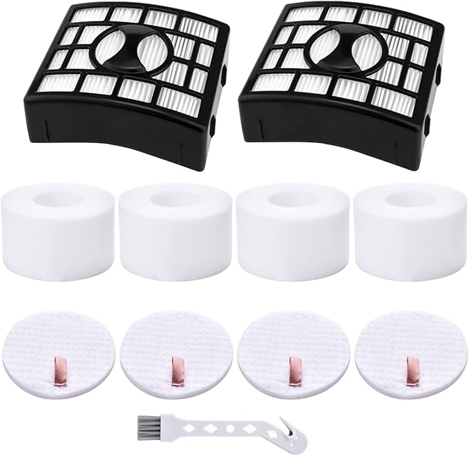 Artriase for Shark NV680 Filter Replacement, DuoClean Powered Lift Away Speed NV681 NV682 NV683 NV800 NV801 NV803 UV810 Vacuum Cleaner, Replaces Part XHF680 and XFF680, 2 HEPA + 4 Foam & Felt Filters