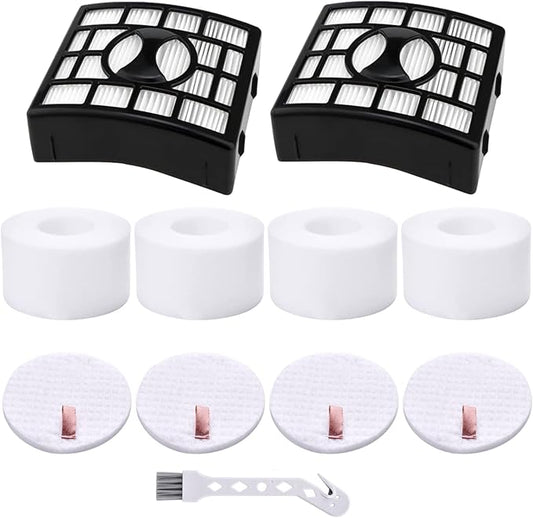 Artriase for Shark NV680 Filter Replacement, DuoClean Powered Lift Away Speed NV681 NV682 NV683 NV800 NV801 NV803 UV810 Vacuum Cleaner, Replaces Part XHF680 and XFF680, 2 HEPA + 4 Foam & Felt Filters