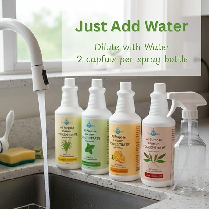 Plant-Based All-Purpose Cleaner Concentrate, 32 fl oz (Makes 64 Bottles) (Clove)