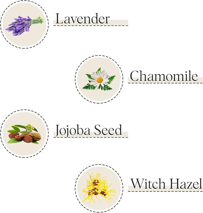 DRMTLGY Natural Lavender Linen Mist and Room Spray. Pure Lavender Essential Oil and Chamomile Pillow Spray, and Fabric Aromatherapy Spray, 8 oz