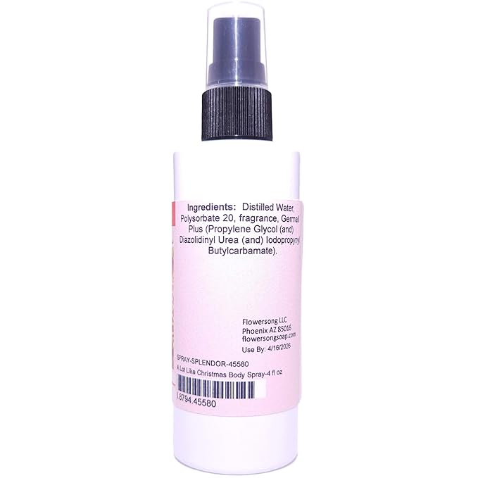 Blossom to Bath A Lot Like Christmas Body Spray (4 Ounce) - Phthalate Free Fragrance - Energizes Skin with a Spicy Sweet Scent
