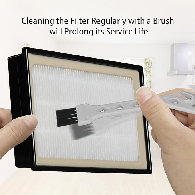 2 Pack EF-9 53296 HEPA Filter for Kenmore 22614, 31140, BU1005, BU1017 and Kenmore Elite 21814, 31150, 81714, BU1018 Upright and Canister Vacuum Cleaner, EF9 HEPA Vaccum Filter + 1 Clean Brush