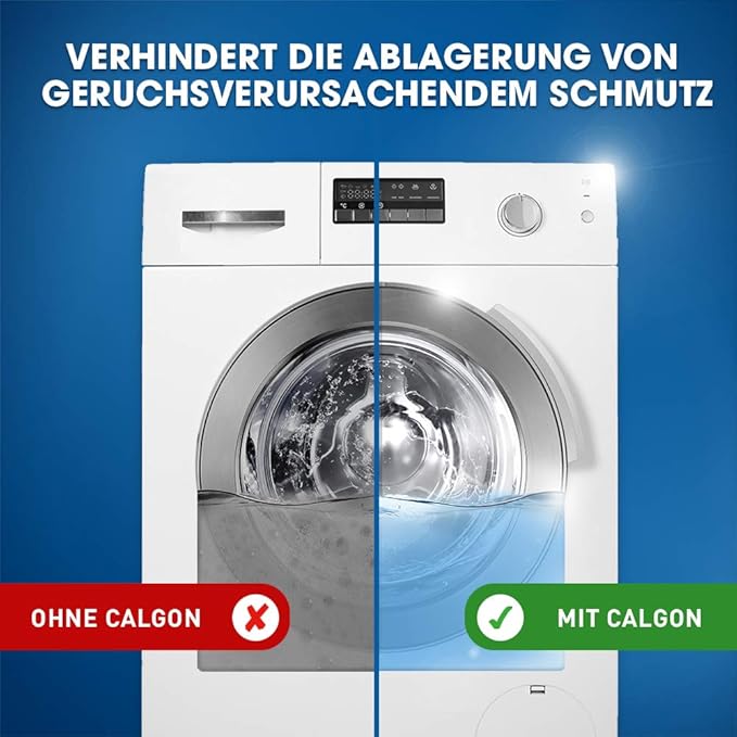Calgon 4-in-1 Power Tabs - 77 Tabs | Water Softener Tablets for Washing Machines | Reduces Limescale Build-Up, Minimizes Residue | Helps Maintain Clean Drum and Fresh Laundry
