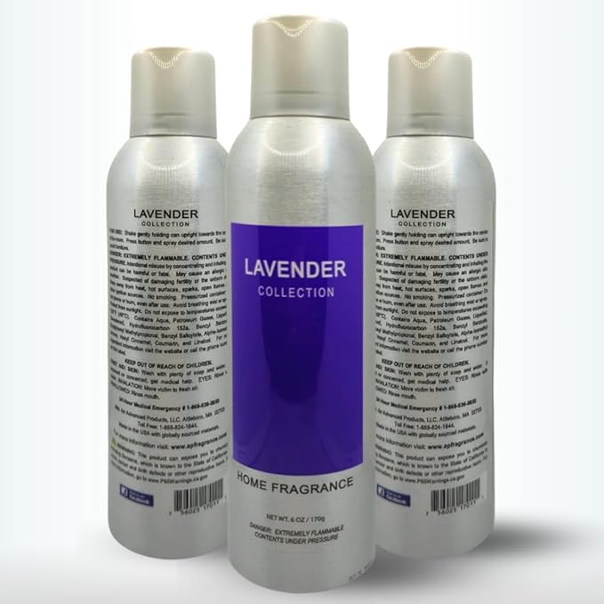 Room Fragrance Air Freshener Spray Concentrated Bathroom, Kitchen, Car, or Office Deodorizer, U.S.- Made by AP Fragrance (Lavender)