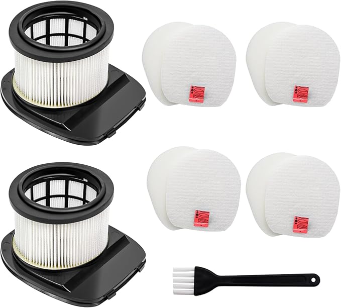 IZ377H IZ376H IZ362H Filter Replacement for Shark IZ363HT IZ382H IZ462H IZ387H IZ163H IZ464H IZ483H IZ482H IZ162H IZ361H Pet Cordless Stick Vacuum, Part XHF161H & 617FJ140, 2 HEPA 4 Foam Felt Filter