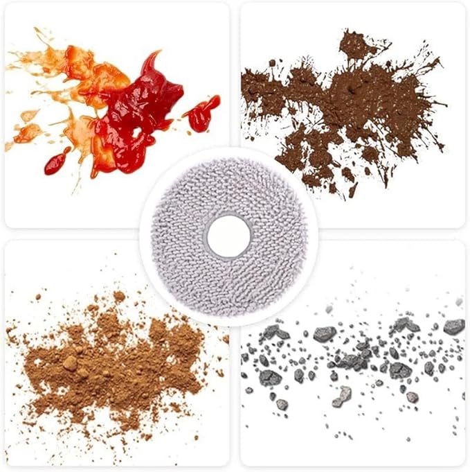 10pcs Mop Pads for ECOVACS DEEBOT X1 Omni/X1 Turbo/T20 Omni/T10 Omni/X2 Omni/T30S/N30 Pro Omni/N30 Omni/T30S AI/T30S Pro/T30S CARE/T50 OMNI/T50 PRO OMNI/T50 MAX PRO OMNI/Yeedi m12 pro+ Deebot Mop Pads