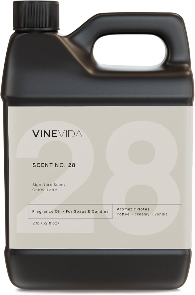 VINEVIDA [32oz] Coffee Latte Fragrance Oil for Candle Making and Soap Making - Premium Candle Scents for Soy Candles
