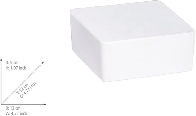 WENKO Cube Refill for Dehumidifier, Humidity and Moisture Absorber for Bathroom, Bedroom, Garage, Closet, 2800 Cubic Feet of Reach, 2.2lbs, 4.72 x 1.97 x 4.72 inch, Large, White