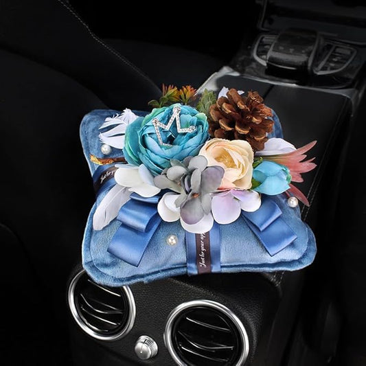 Car Accessories — Creative Bamboo Charcoal Air Purifying Bag with Breathable Fabric & Natural Charcoal Modern Design for Car Interior, New Vehicles & Home Use Odor Control Solution (Blue)