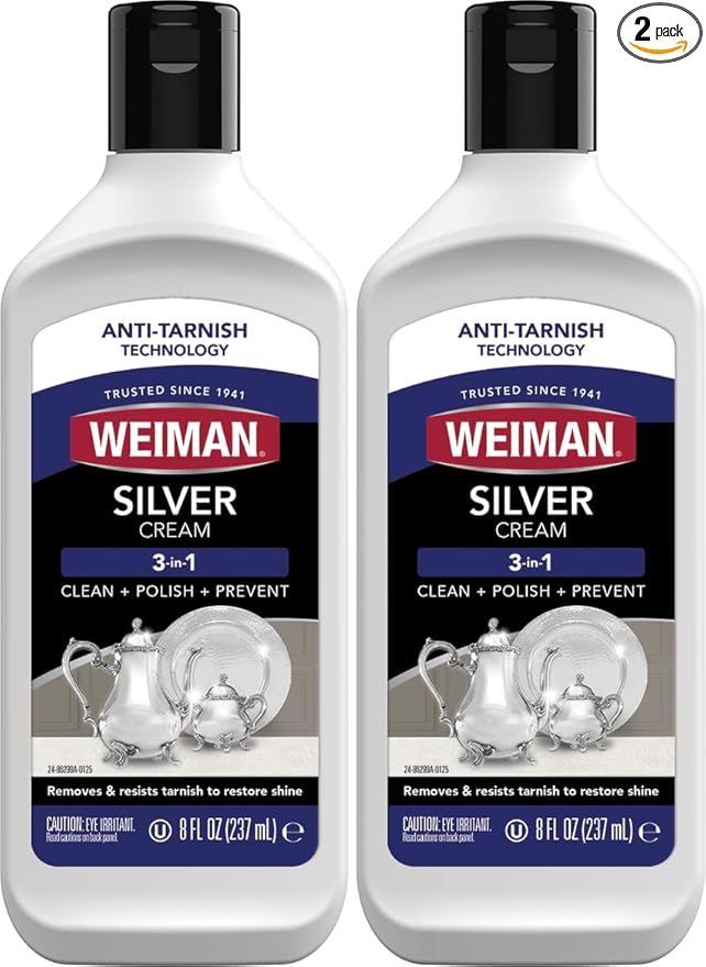 Weiman Silver Polish, 8 ounce Bottles, pack of 2