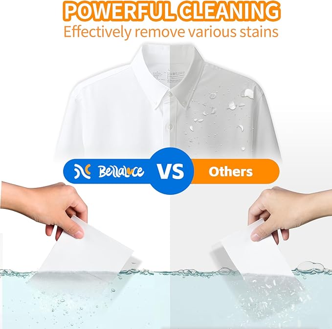 BellaLuce Laundry Detergent Sheets: 1 Home Size (240 Loads, Fresh Linen) & 2 Travel Size (32 Loads, Fresh Linen & Butterfly Kiss) | Portable for College, Dorm, Hotel, Family