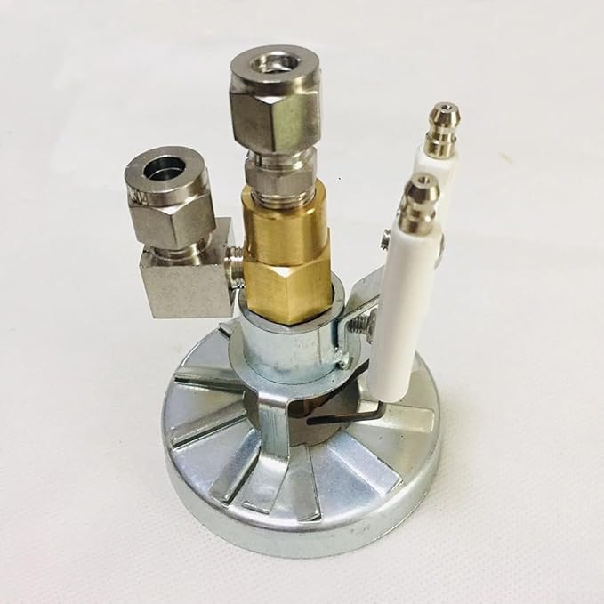 Waste Oil Burner Nozzle Kit Air Atomizing Spray Tip with Electrode for Heavy Fuel Diesel Vegetable Oil Heating Systems Brass Aluminum 0.5-2.0mm(1.0mm)