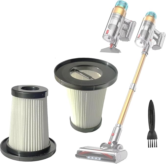 2 Pack Hepa Filters Replacement Compatible with MBYULO EHBL-A001-V01 Cordless Vacuum, Washable Pre-motor and Durable Filters Works with MBYULO Stick Vacuum.