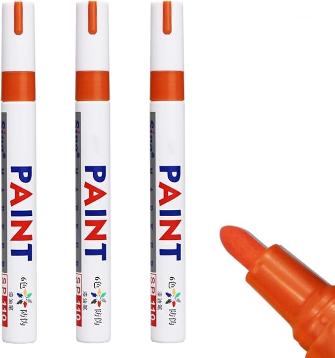 3Pcs Tile Marker Repair Wall Pen White Grout Marker Odorless Non Toxic for Tiles Floor and Tyre Suitable Car Painting Mark Pen
