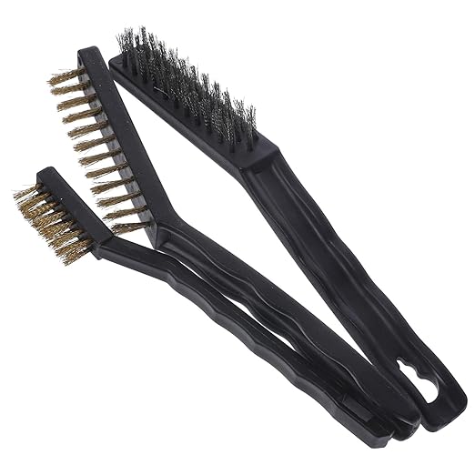 Luxshiny 4sets Stainless Steel Wire Brush Set Wire Brush for Cleaning Multi-Purpose for Automotive Paint Household