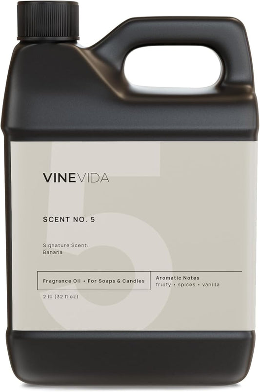 VINEVIDA [32oz] Banana Fragrance Oil for Candle Making and Soap Making - Premium Candle Scents for Soy Candles