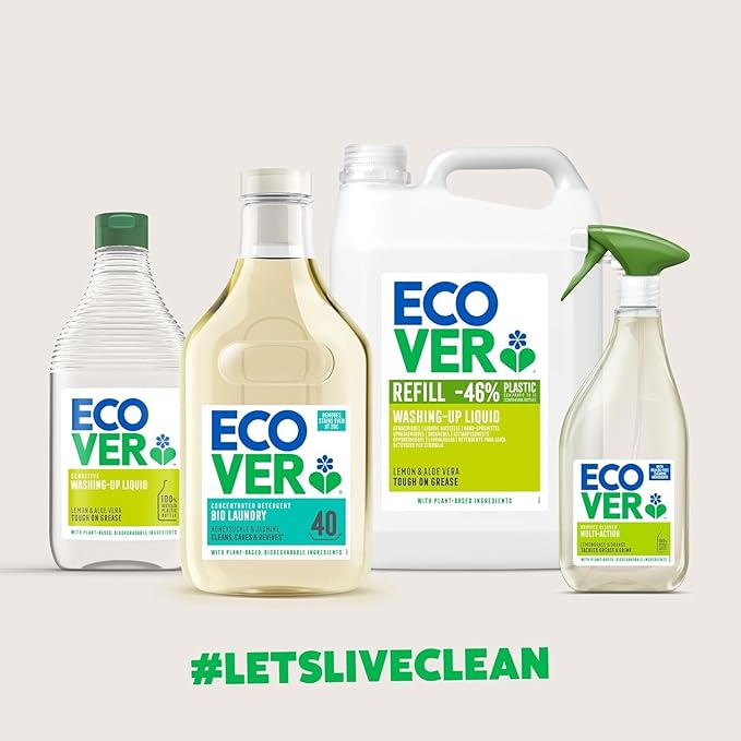Ecover Dishwasher Rinse Aid, Sparkling Dishes and Quick Drying Action, For The Ultimate Clean, Pack of 1, 450ml