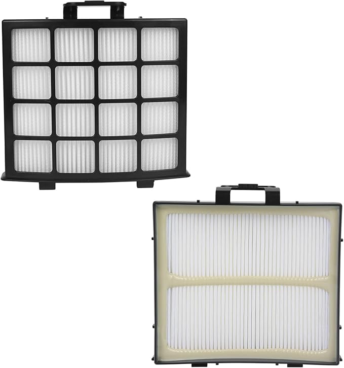 AZ2002 Vacuum Filter Replacement for Shark AZ2000 AZ2000W AZ2002 UV2500 Vertex DuoClean PowerFin Upright Vacuum, 2 Post-Motor Filters, 4 Foam Felt Filters, Part# XHFAZ2000 & XFFKAZ2000