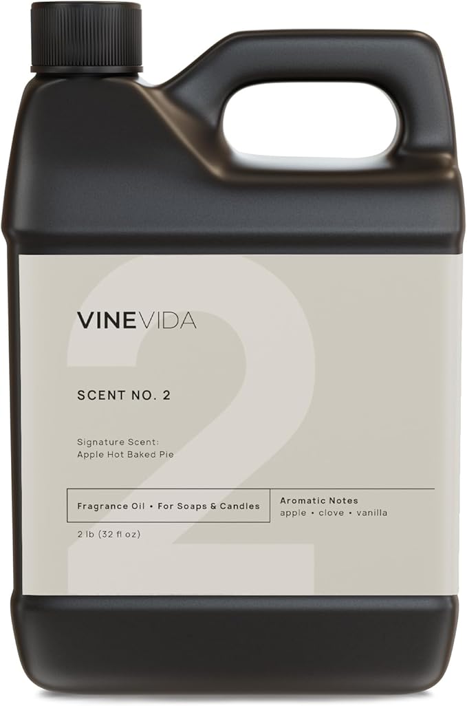 VINEVIDA [32oz] Apple Hot Baked Pie Fragrance Oil - Fall Scents for Candle Making - Essential Oils for Fall Candles