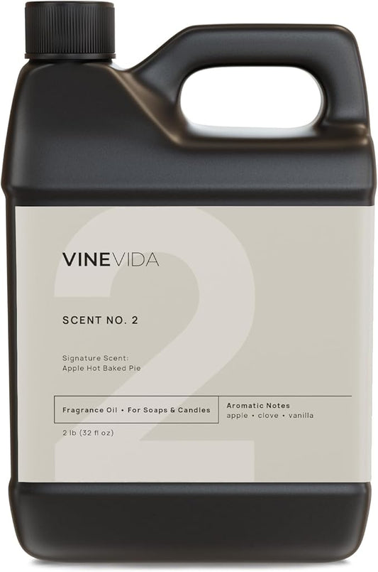 VINEVIDA [32oz] Apple Hot Baked Pie Fragrance Oil - Fall Scents for Candle Making - Essential Oils for Fall Candles