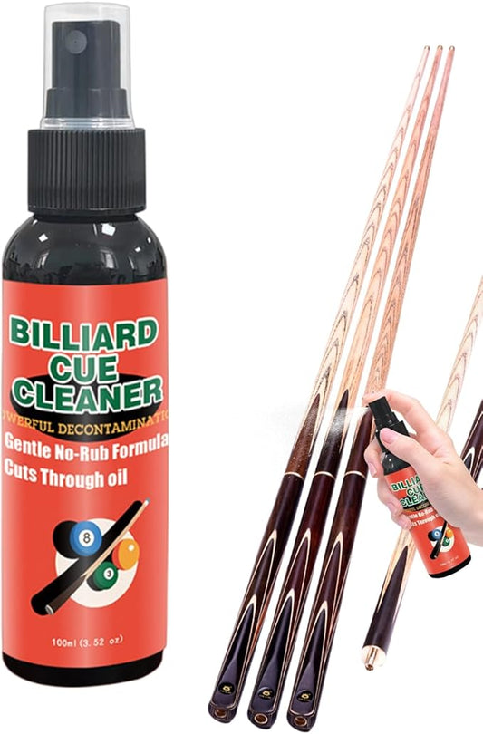 Pool Stick Cleaner, 100ml Cleaning Stain Remover, Portable Pool Cue Cleaner for Billiards, for Players Enthusiasts Beginners Home Club Daily Travel Party
