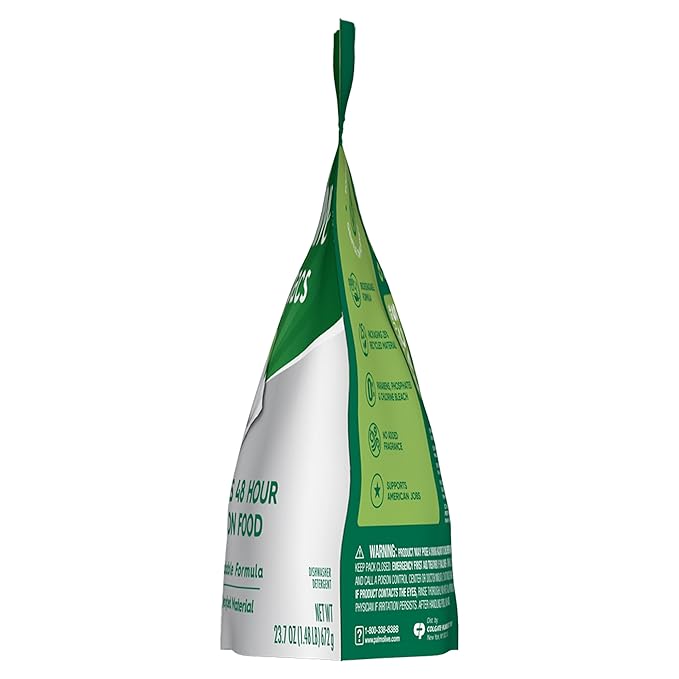 Palmolive PowerPacs Dishwasher Pods, 99.9% Biodegradable Formula in Dishwasher Tabs With No Added Fragrance - 60 count