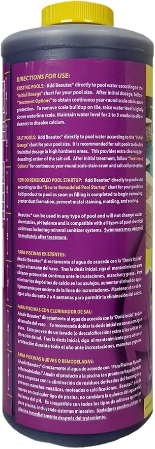 EASYCARE 22032 Beautec Ultimate Calcium Preventative, Salt Cell Protector & New Pool Startup, 32 Fl. Oz Bottle