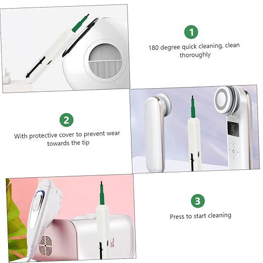 Veemoon Fiber Optic Connector Cleaning Fiber Cleaner Pen Fiber Optic Cleaner Equipment Fiber Cleaning Pen Fiber Optic Wire Cleaner Sc Special Style, 17.5x1.8cm, White, AR123380W81RORXI