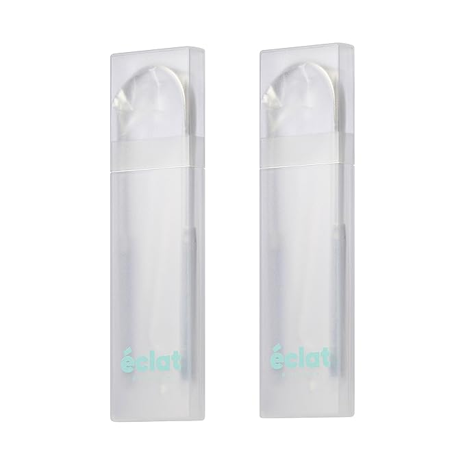 Éclat Stainless Steel Tongue Scraper with Travel Case, Tongue Cleaner for Fresh Breath & Oral Hygiene, Flexible, Durable, Easy-to-Use, Non-Irritating for Oral Care (Twin (U Shape x2))