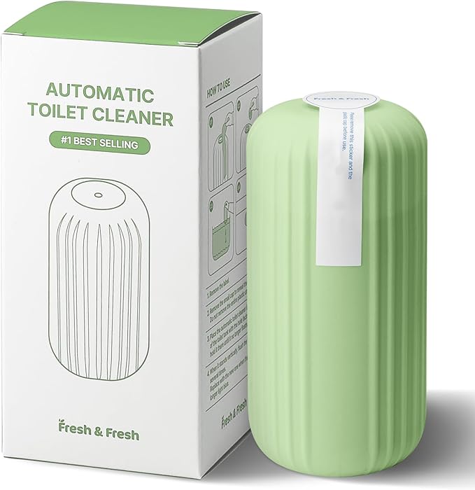Fresh & Fresh Automatic Toilet Bowl Cleaners (Forest Green) - 1 Bottle(UPTO 2500 FLUSHES/Bottle), Commercial and Residential Toilet Cleaner 3-4 MONTH Lasting Toilet Bowl Cleaner Bottle