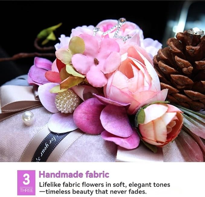 Car Accessories — Creative Bamboo Charcoal Air Purifying Bag with Breathable Fabric & Natural Charcoal Modern Design for Car Interior, New Vehicles & Home Use Odor Control Solution (Pink)