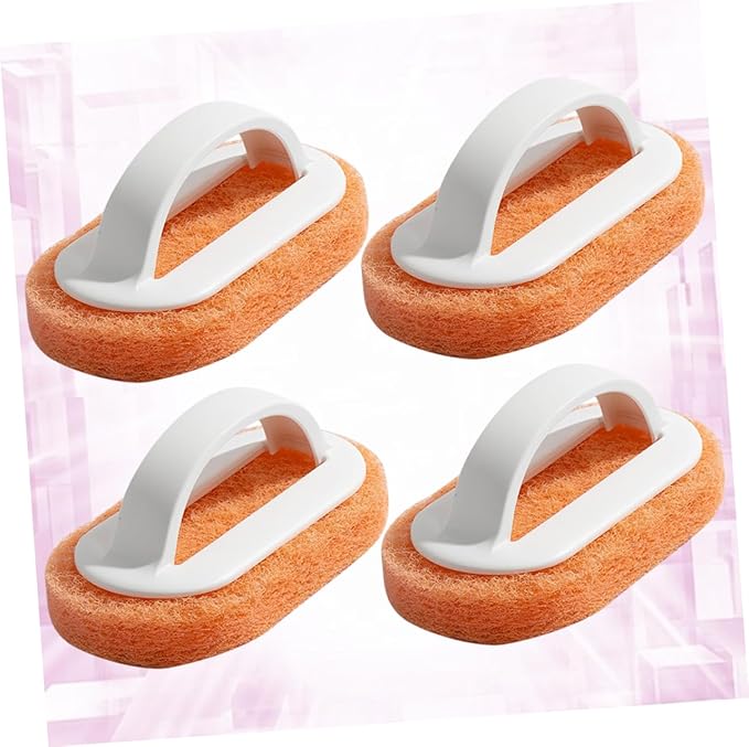 8pcs Bathtub Cleaner Brush Kitchen Accessory Soft Cleaning Pads Tile and Grout Cleaner Multi-Purpose Scrub Brush