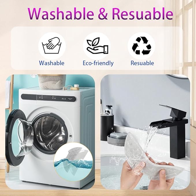 6 Pc Replacement Mop Pads Compatible with Eureka E20 Plus/E10s Vacuum Cleaner, Washable and Reusable Microfiber Mop Pads