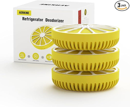 Fridge Deodorizer Odor Eliminator - Refrigerator Cleaner Freshener For Home, Smell Remover For Kitchen, More Effective Than Baking Soda Bamboo Air Purifier Bags(3Packs)