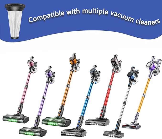VBS-01 And A27 Hepa Filter Replacement Compatible with Vicease a27&Vacusion VBS-01&MBYULO EHBR-A001-V01-US-1 For NADALY N16 Cordless Vacuum Cleaner-4PACK