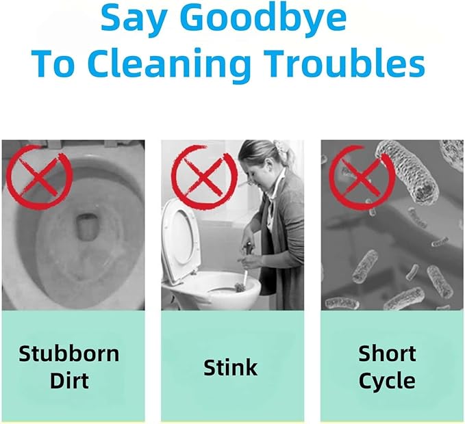 RTWAW Clean Toilet Cleaner, Toilets Tank Cleaning, Long Lasting Toilet Pro Bowl Cleaner Bottles, Gel Limpiador Profesional para Inodoro, Bowl Clean Gel Bottle