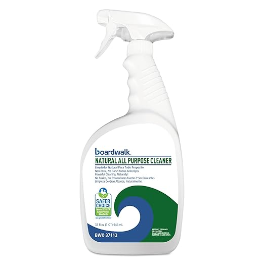 Boardwalk BWK37112 Natural All Purpose Cleaner, Unscented, 32 oz Spray Bottle (Case of 12)