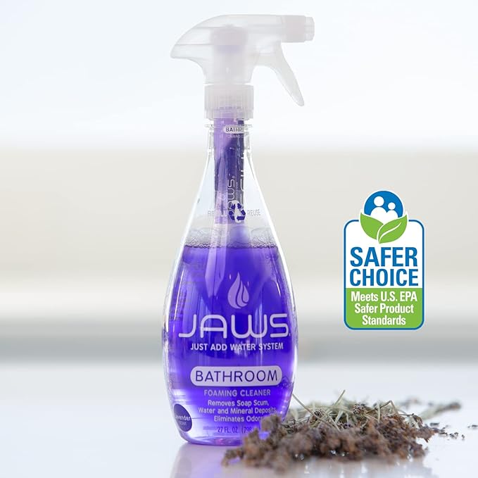 JAWS Foaming Bathroom Cleaner Refill Pack. Includes 2 Refill Pods. Refillable Cleaning Supplies.