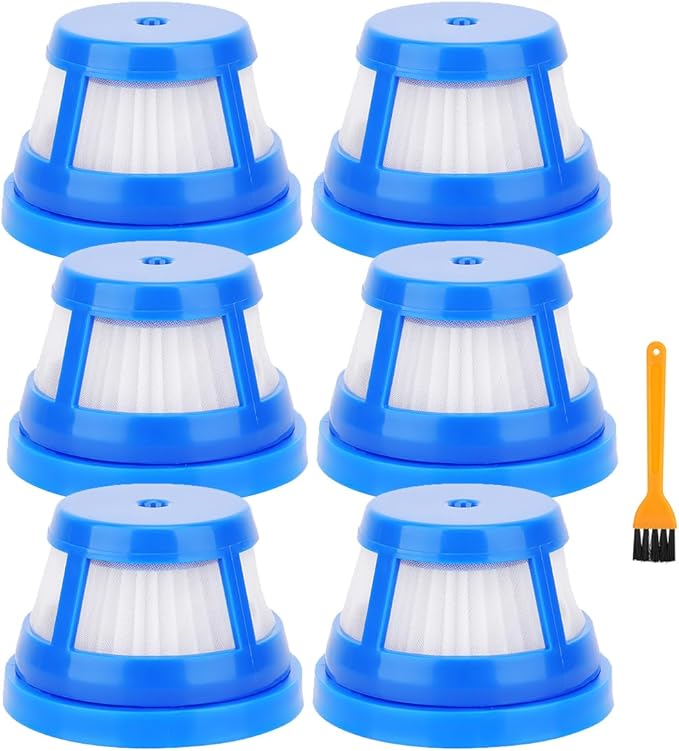 H11 Replacement Filters for Eufy HomeVac H11 / H11 Pure / H20 Cordless Handheld Vacuum Cleaner - HEPA Vacuum Filter - 6 Pack