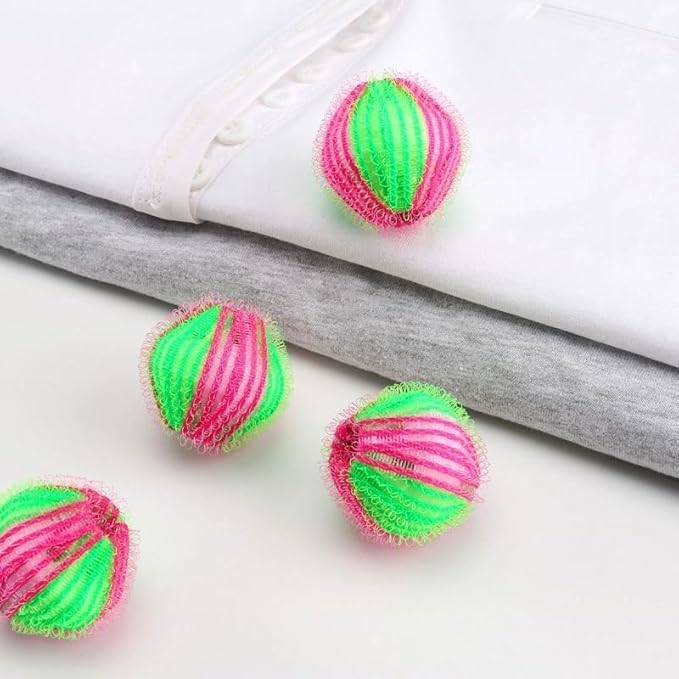 5 Pack Multicolor Hair Remover Laundry Balls, Reusable Pet Hair Catcher for Washing Machine and Dryer,for Clothing Dog Cat Pet Hair Remover for Laundry Lint Remover Washing Balls Dryer Balls