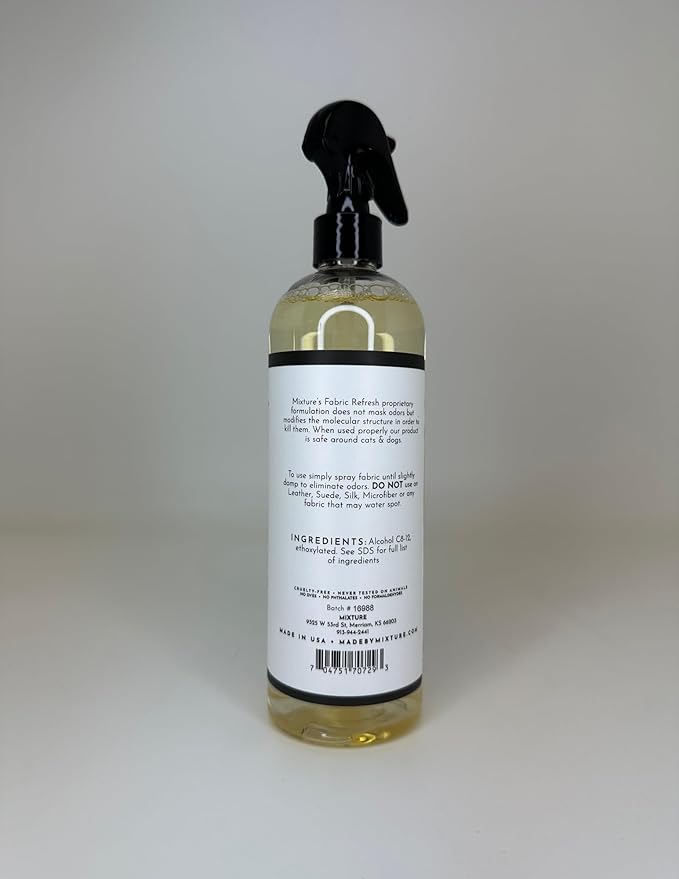 Mixture No. 22 Vat 9 Fabric Refresh Spray – Rich Amber & Vanilla Linen Mist, 16 oz