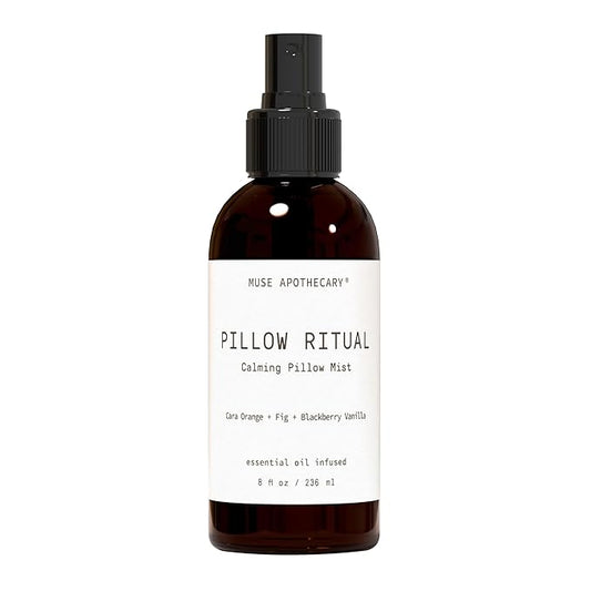 Muse Apothecary Pillow Ritual - Aromatic, Calming and Relaxing Pillow Mist, Linen and Fabric Spray - Infused with Natural Aromatherapy Essential Oils - 8 oz, Cara Orange + Fig + BlackBerry Vanilla