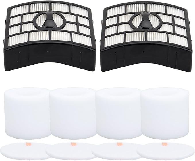 Vacuum Filters Replacement for Shark Rotator Powered Lift-Away Vacuum NV650 NV650W NV651 NV652 NV750W NV751 NV752 NV831 NV835 AX950 AX951 AX952 ZU632 AZ1000W AZ1002 AZ1002BRN # XFF650 XHF650